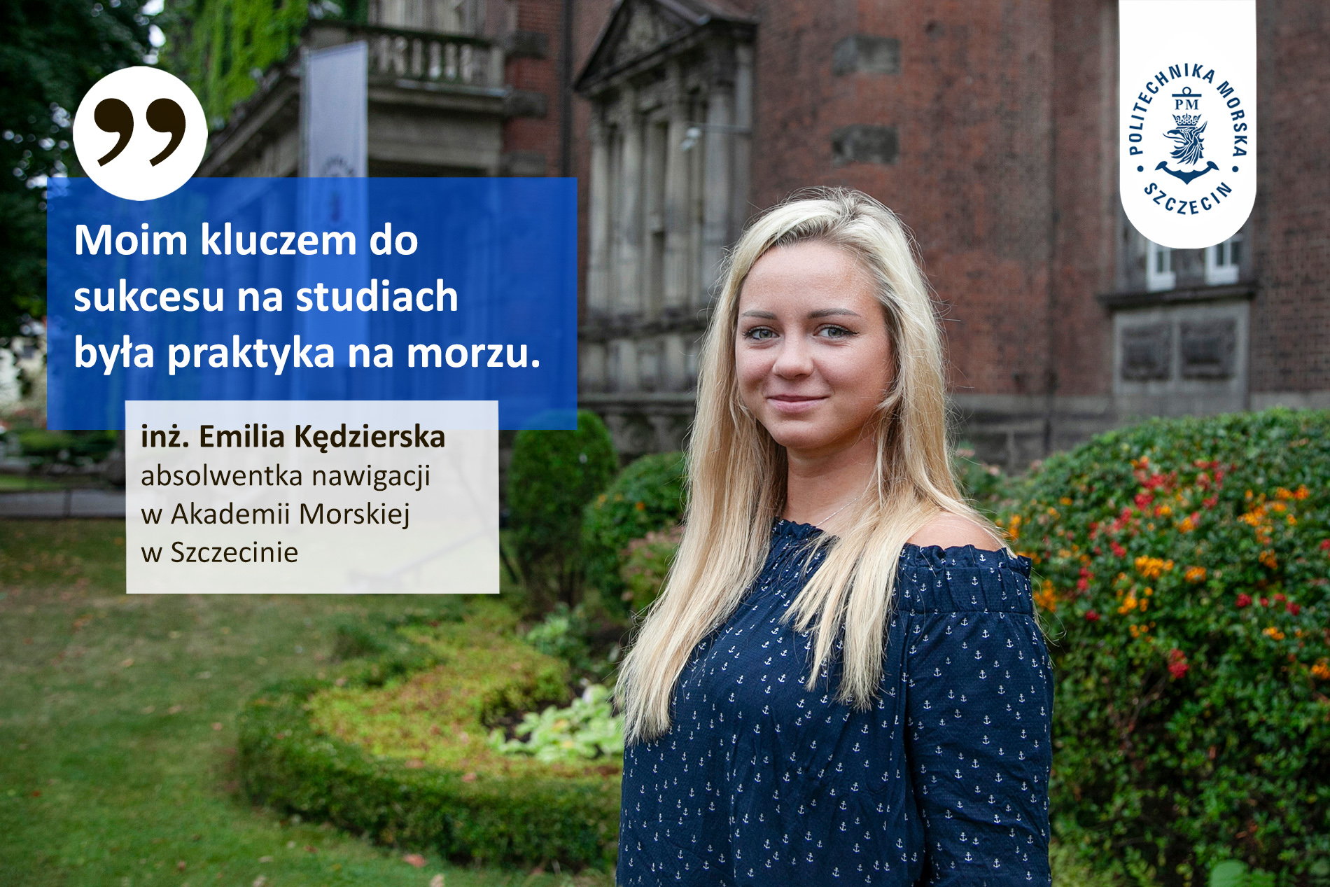 Emilia Kędzierska, absolwentka studiów niestacjonarnych