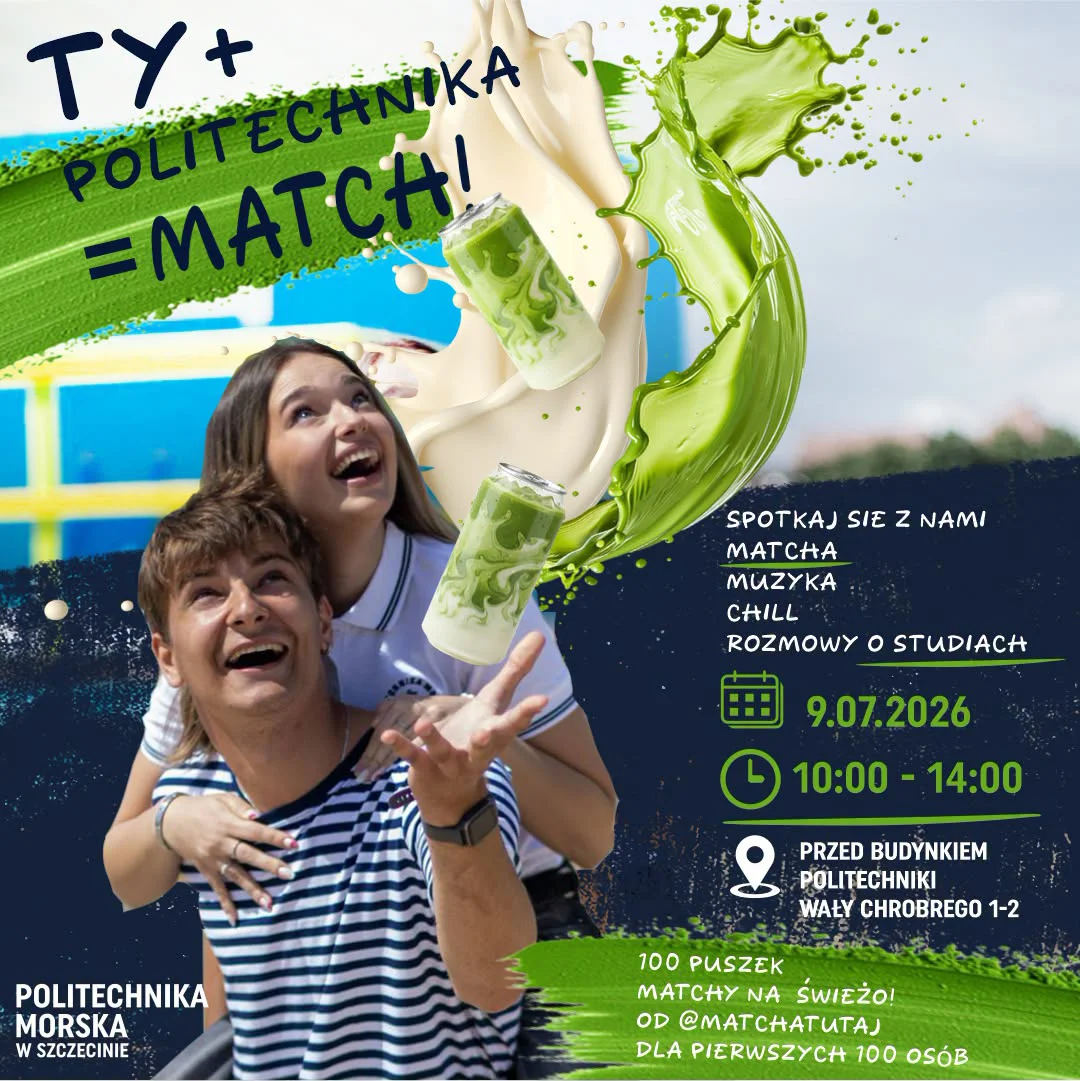Matcha na PM w Szczecinie - plakat informacyjny
