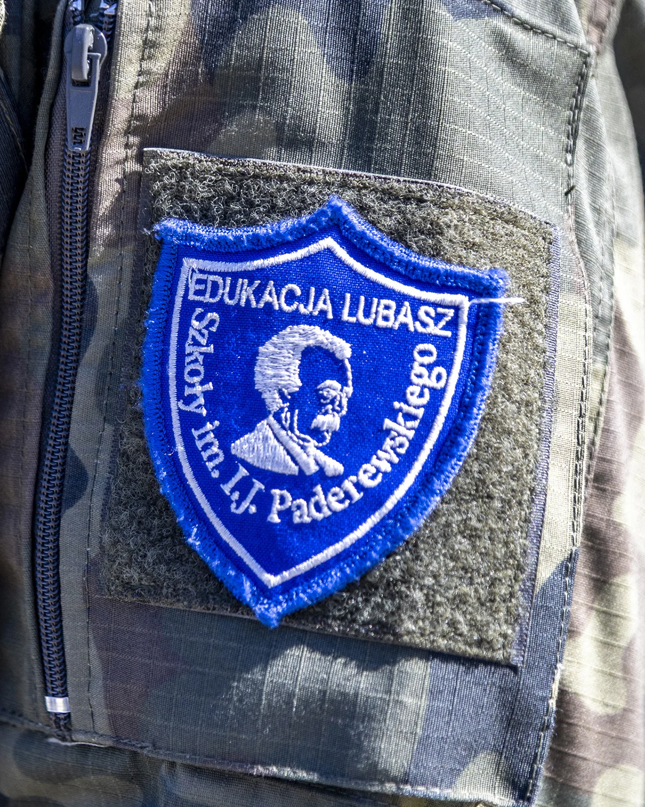 Naszywka Prywatnego Technikum im. I.J. Paderewskiego w Lubaszu