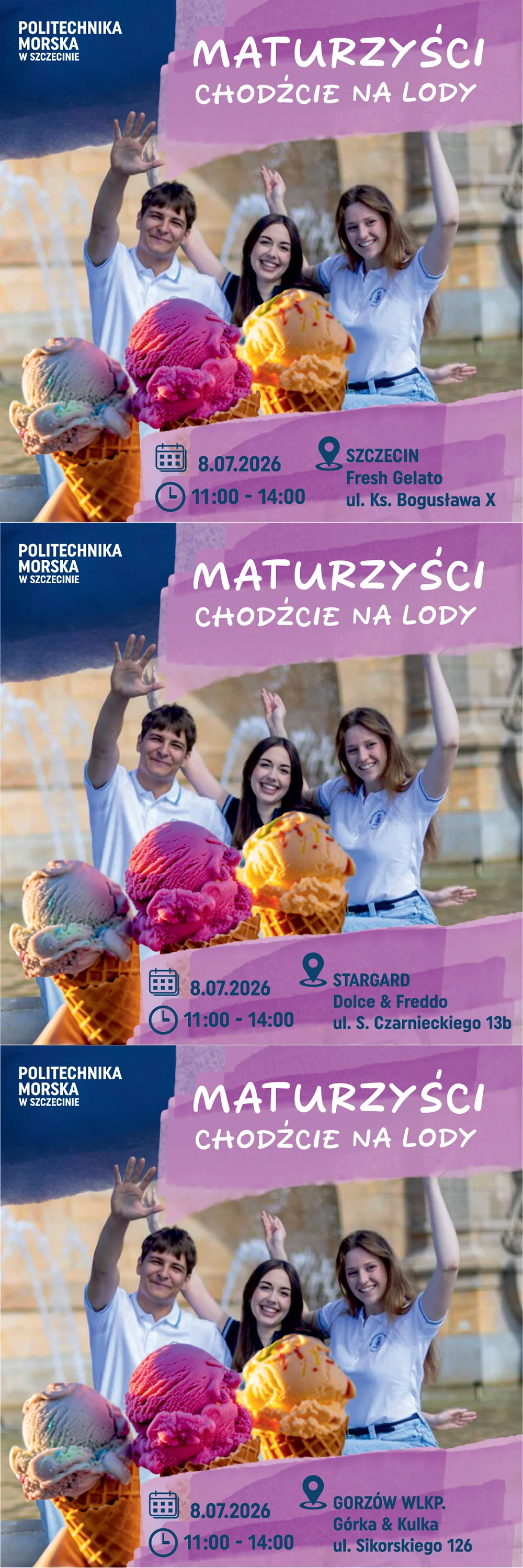Zaproszenie na Lody dla maturzystów
