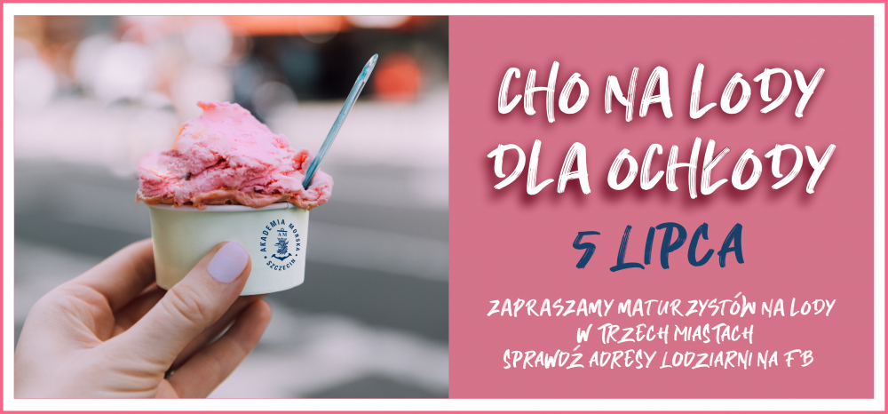 Zaproszenie na lody dla maturzystów